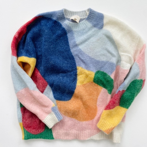 Sezane Sweaters - Excellent condition sezane artist collab colorful sweater